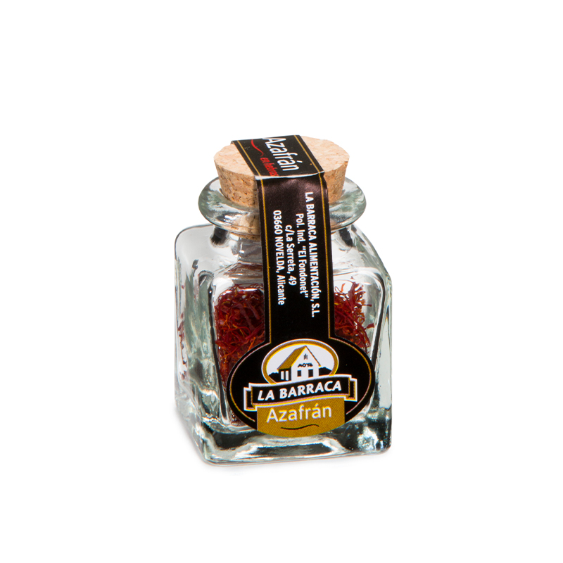 Azafrán Hebra Tarro Cristal 1g